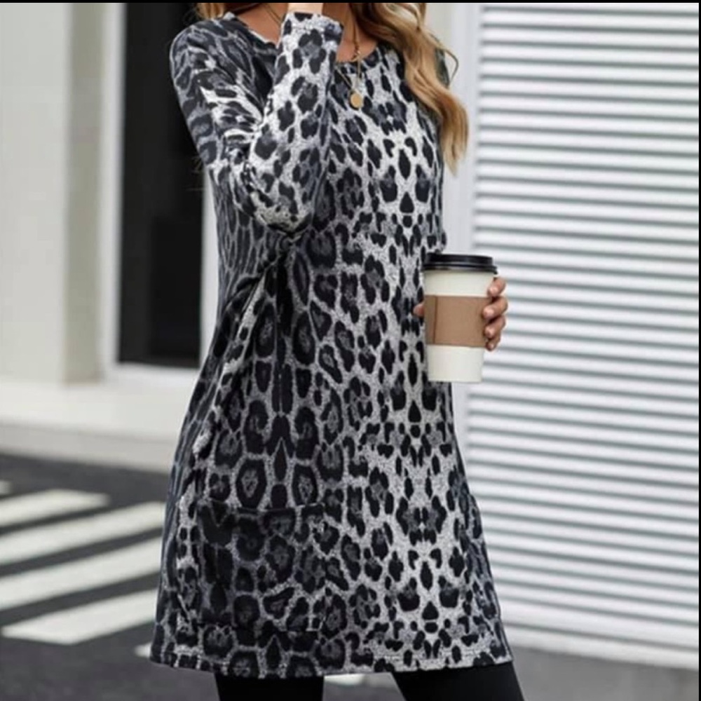 NEW-L-1X- Soul Sunrise 100% Diva Swing Dress With Pockets
